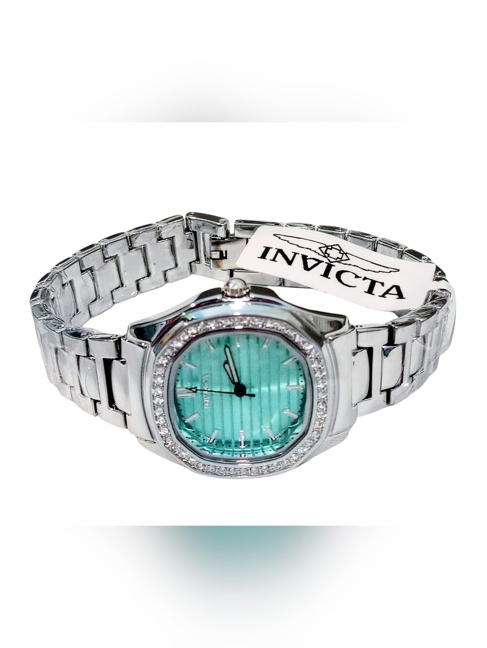 Invicta Wildflower Special Edition 32mm Silver Aqua Watch Set NWT - Picture 4 of 12